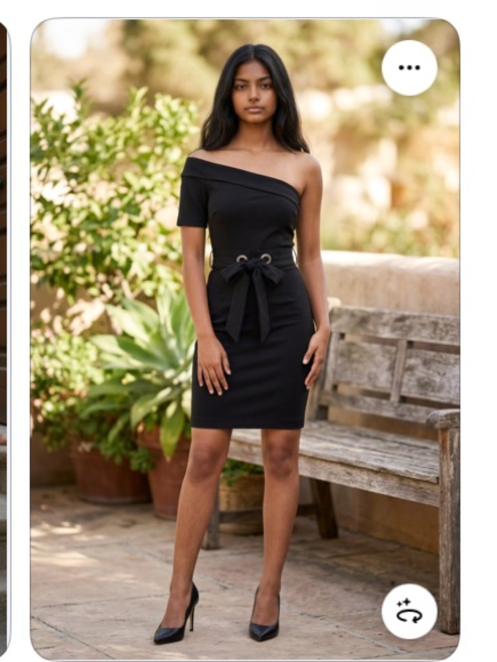 NWT Black One Shoulder Dress